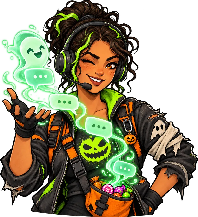 Agent Afterlife resurrecting a spectral web-messaging conversation